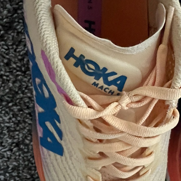 HOKA ONE Women's Mach 5 running shoes in Impala/Cyclamen light orange 10.5 - Picture 6 of 11